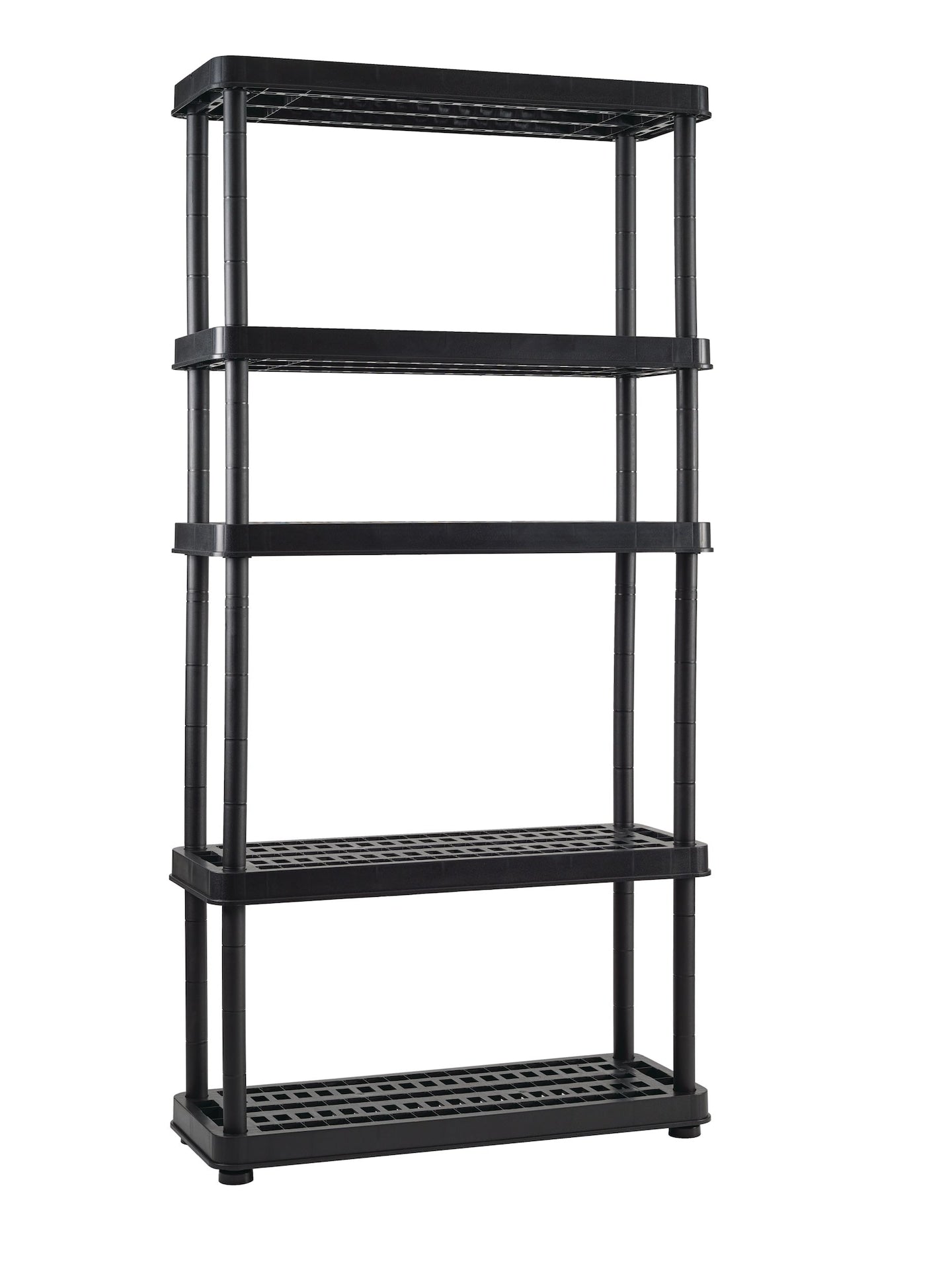 Adjustable 5-Shelf Resin/ Plastic Storage Rack/ Shelving Unit, 36 x 14 x 72-in A8X7 - product image 3
