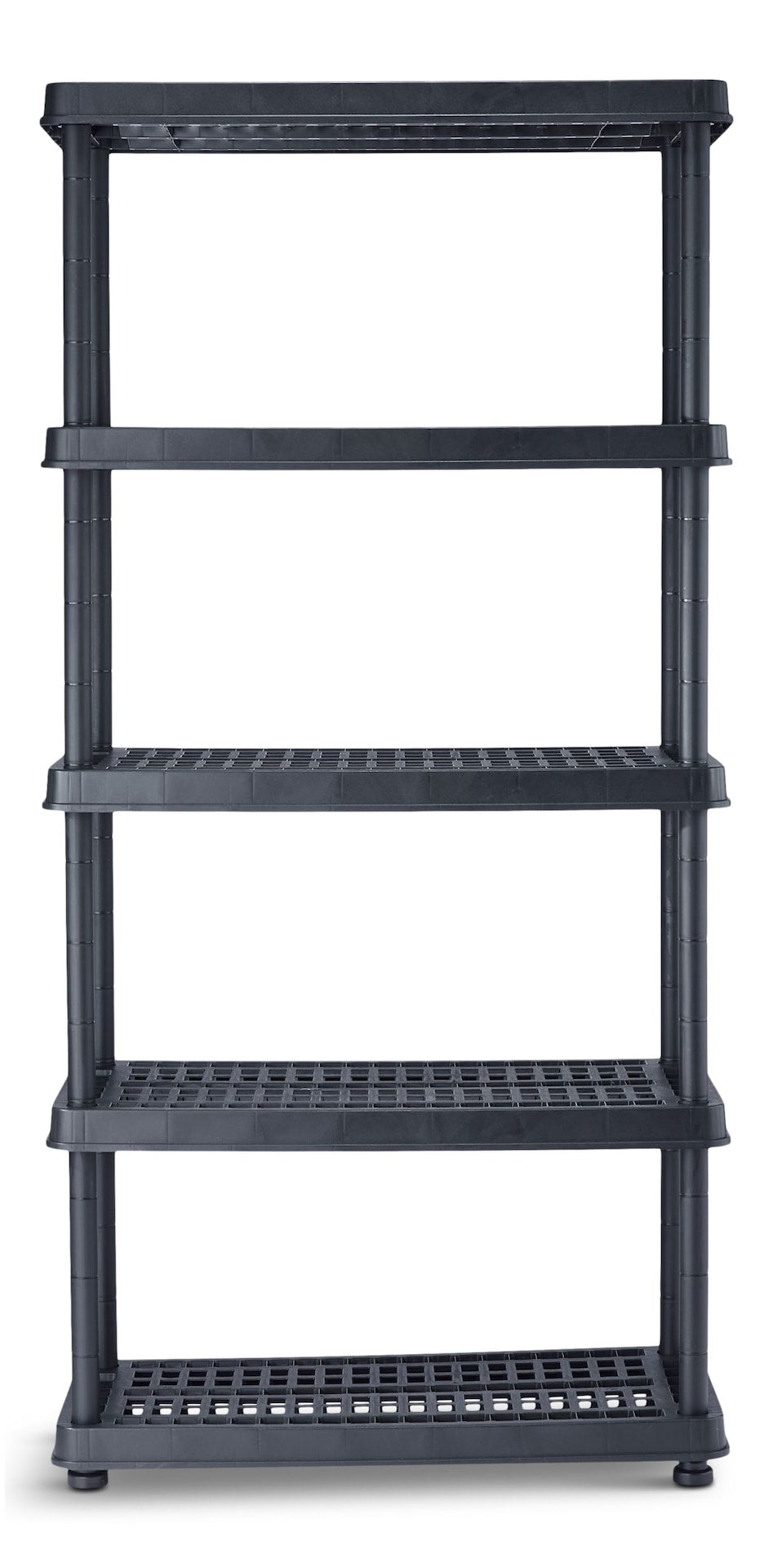 Adjustable 5-Shelf Resin/Plastic Storage Rack/Shelving Unit, 36 x 18 x 72-in B3Y4 - product image 1