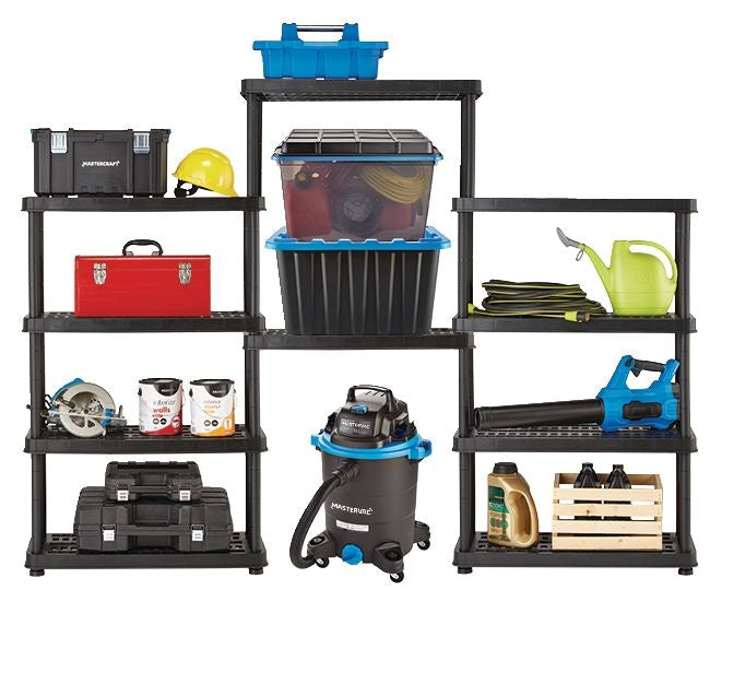 Adjustable 5-Shelf Resin/Plastic Storage Rack/Shelving Unit, 36 x 18 x 72-in B3Y4 - product image 3