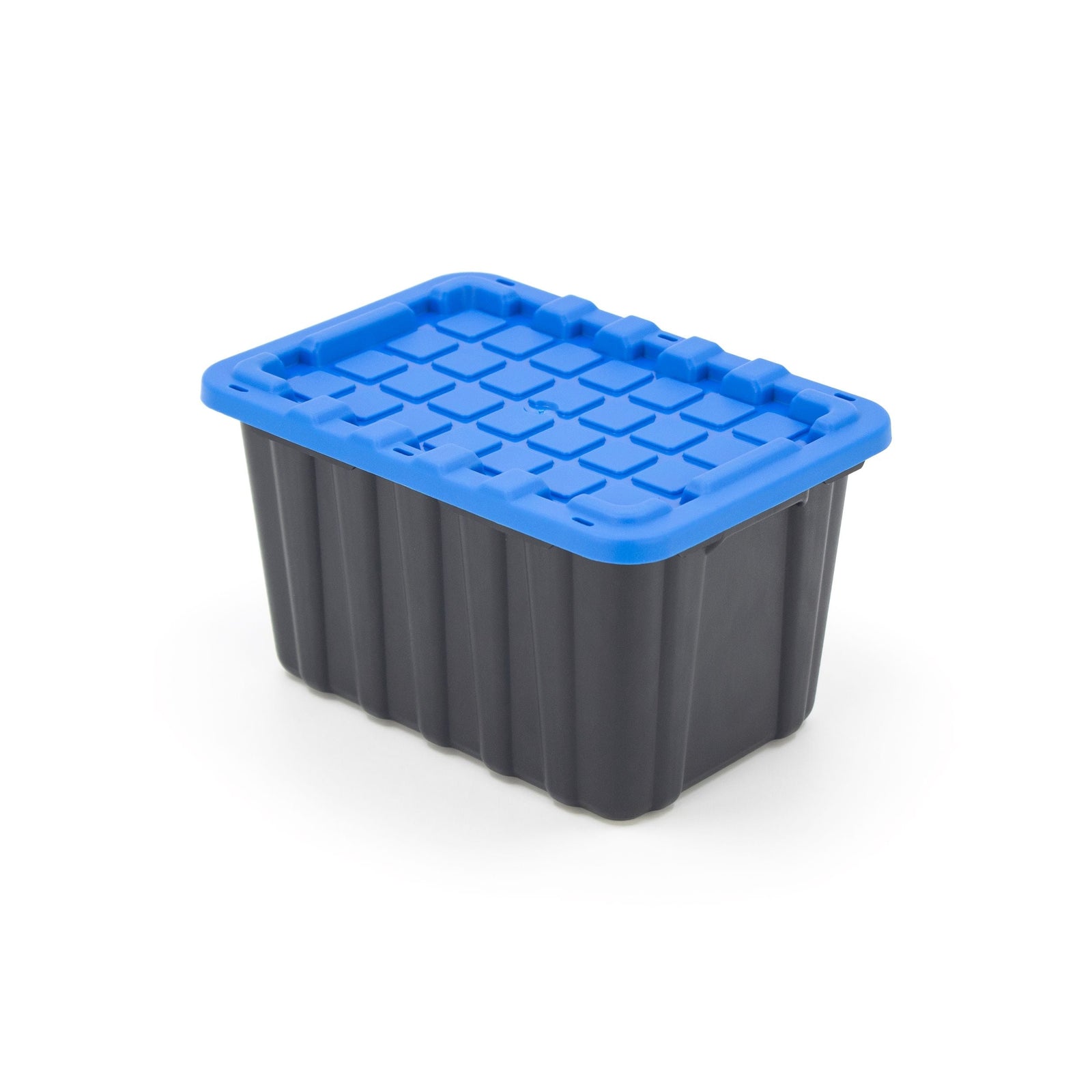 Tiny Heavy Duty Stackable Storage Tote with Lid, Black K0J1 - product image 1