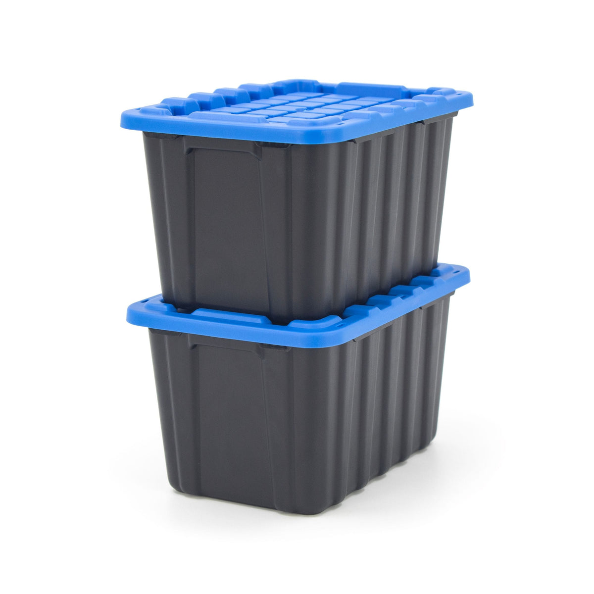 Tiny Heavy Duty Stackable Storage Tote with Lid, Black K0J1 - product image 4