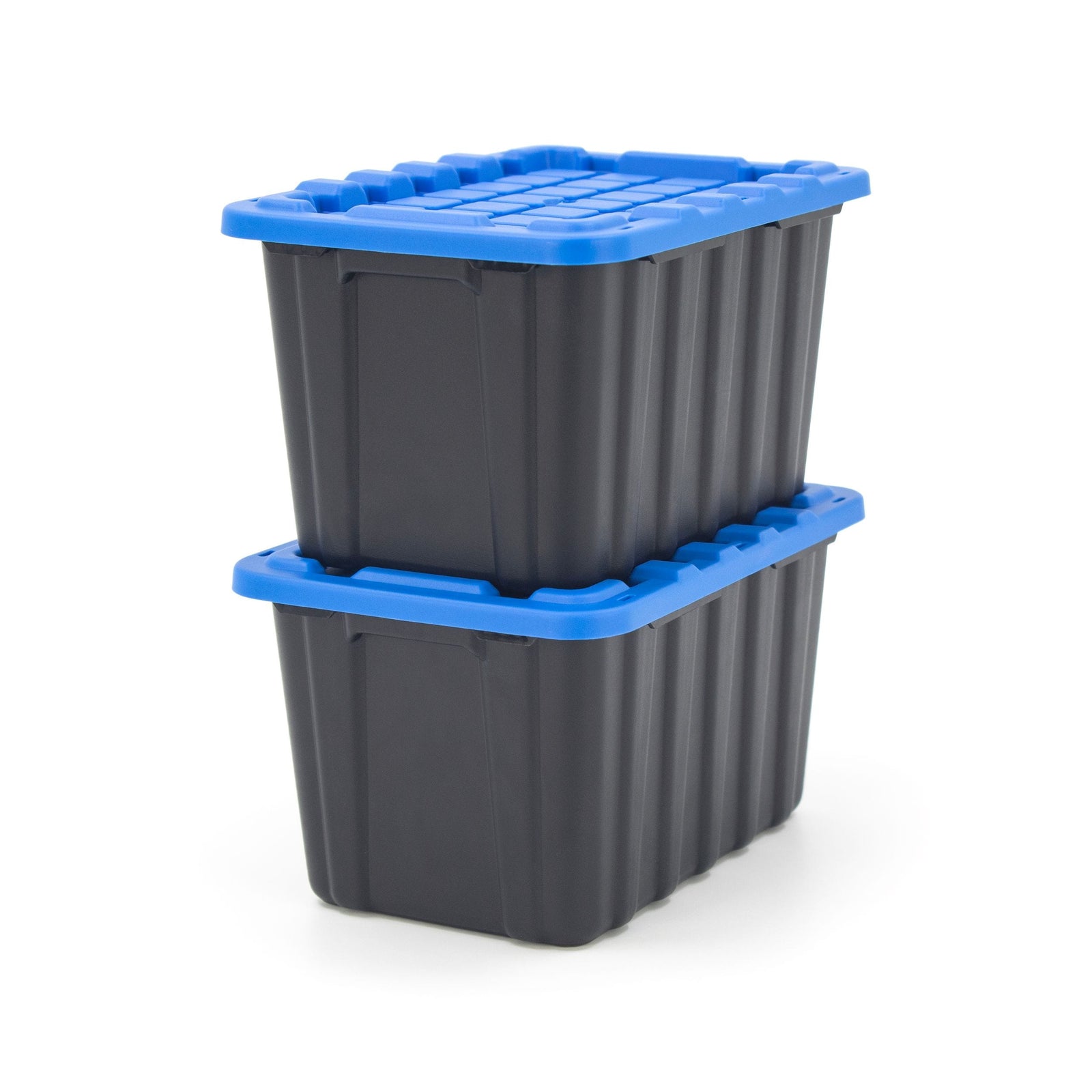 Tiny Heavy Duty Stackable Storage Tote with Lid, Black K0J1 - product image 5