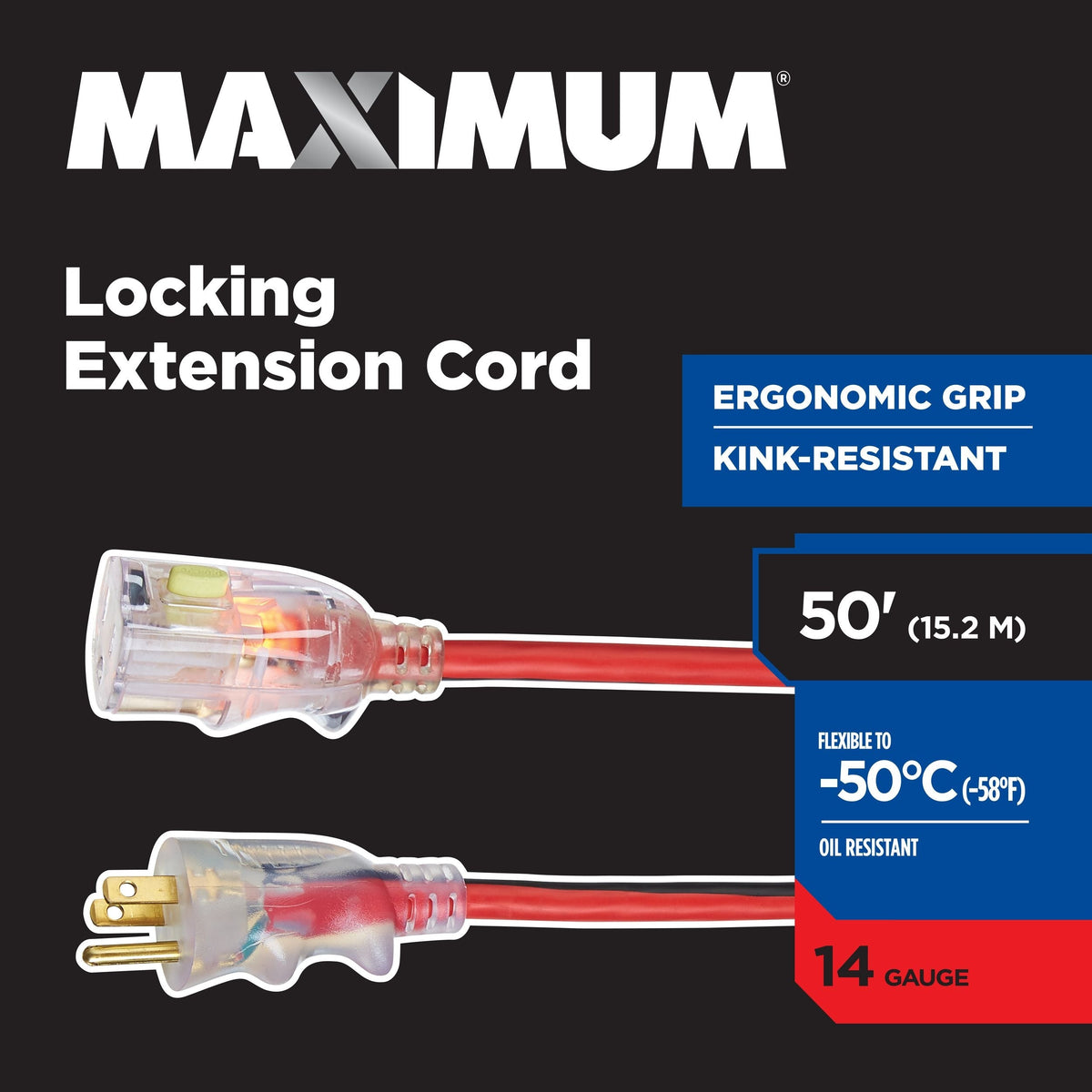 Outdoor Extension Cord with Power Indicator Light, 50-ft K8H5 - product image 4