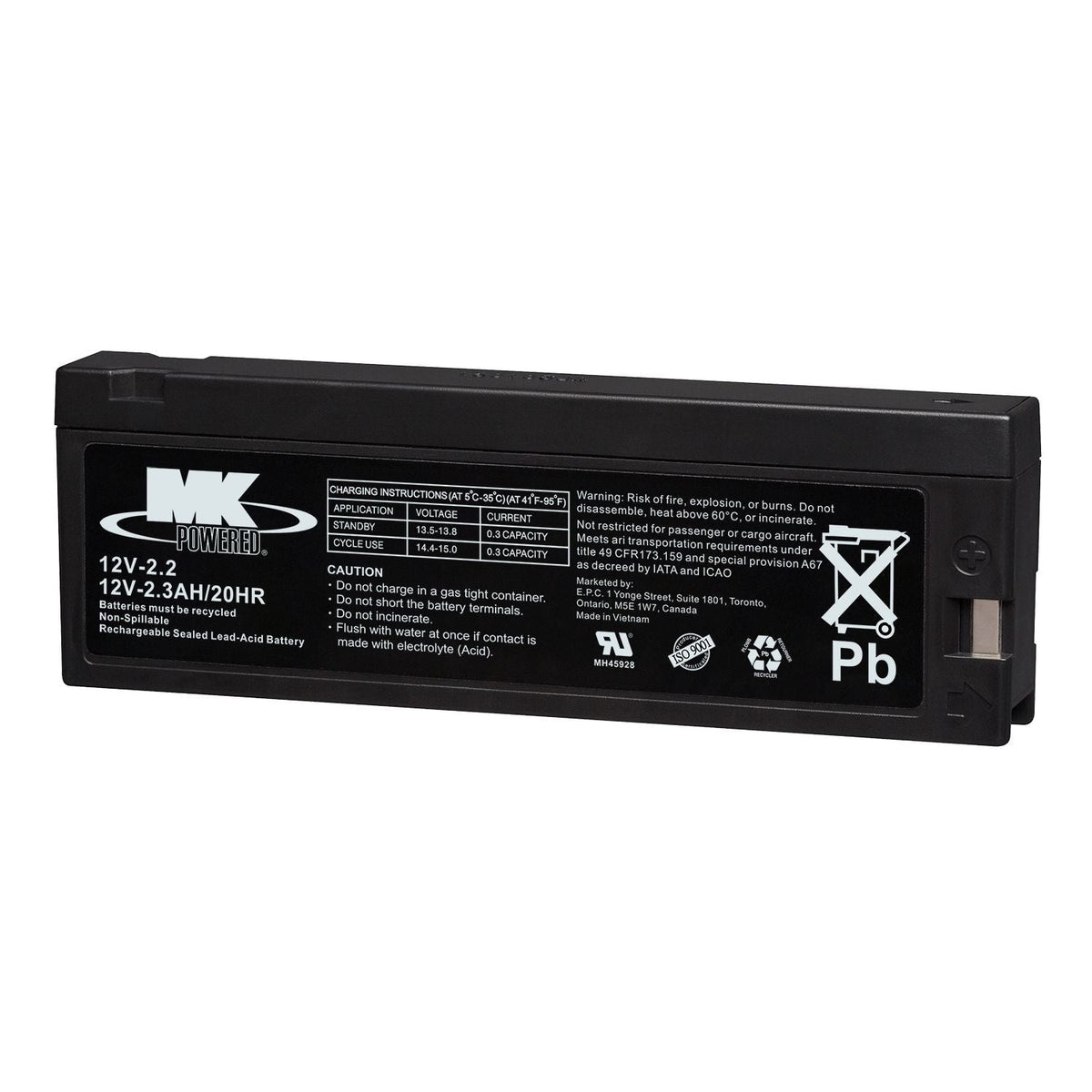 Battery 12-Volt 2.3 Ah SLA Battery W0F1 - product image 2