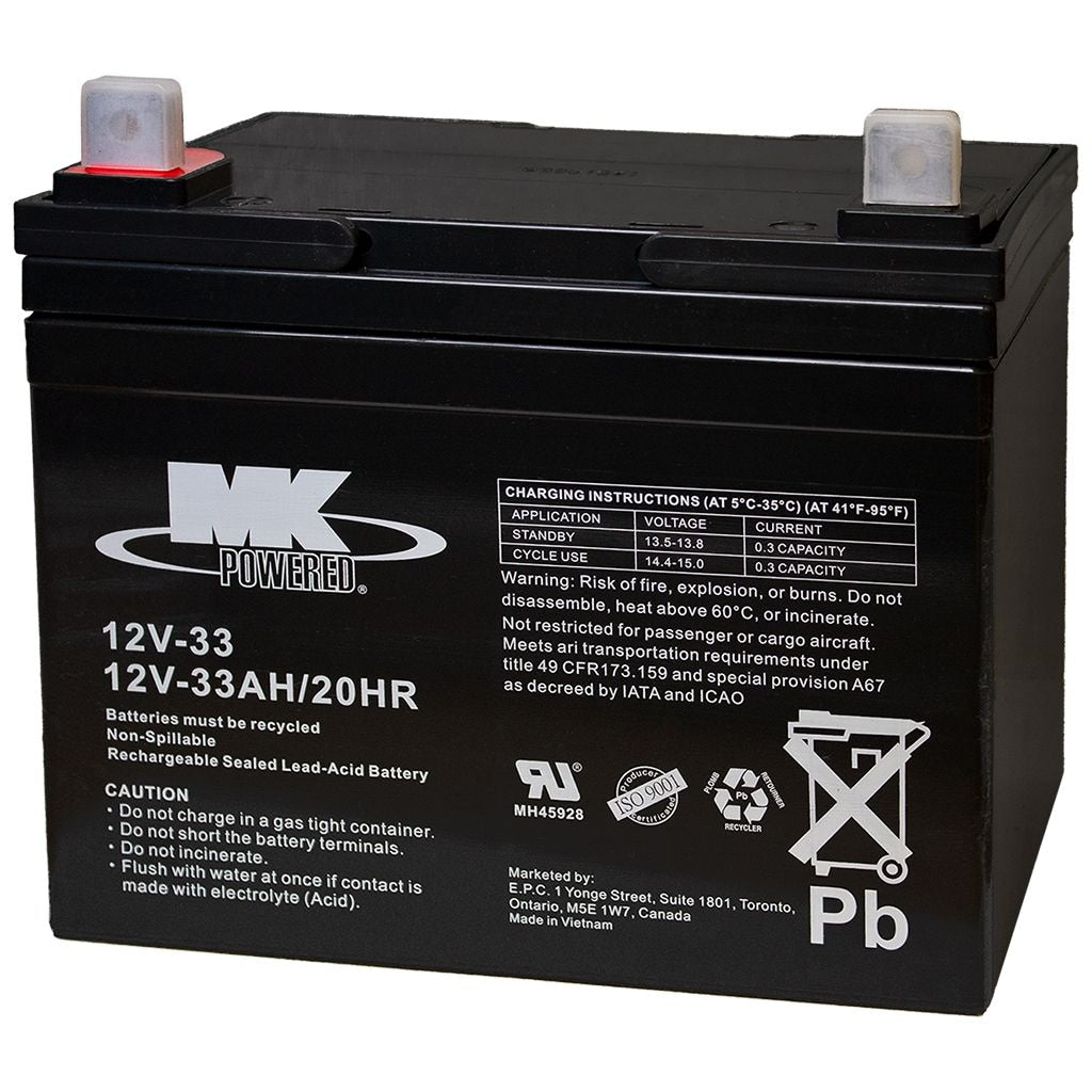 Battery 12-Volt 33 Ah Group Size U1 SLA Battery M8I3 - product image 2