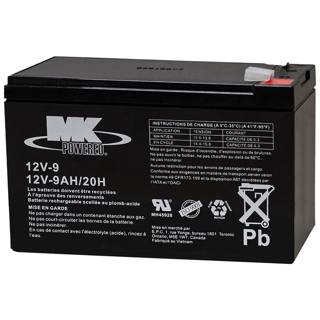 Battery 12-Volt 9 Ah SLA Battery, F2 Terminal U5J4 - product image 2
