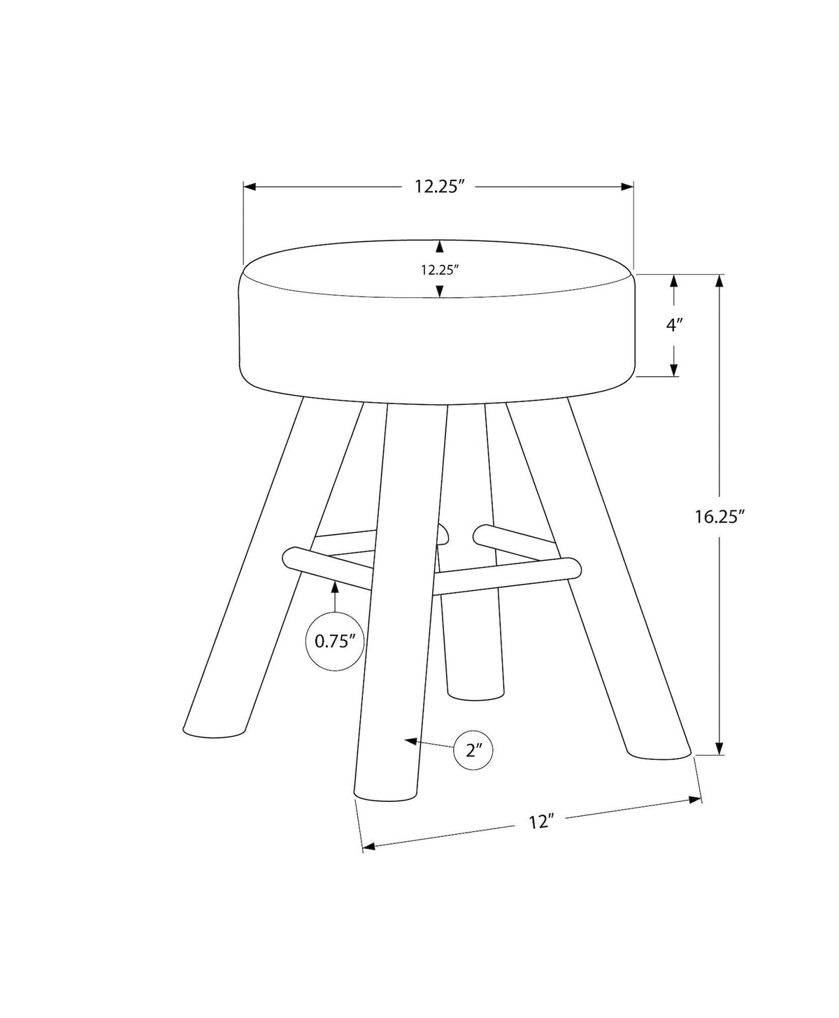 Knit Ottoman I3G8 - product image 2