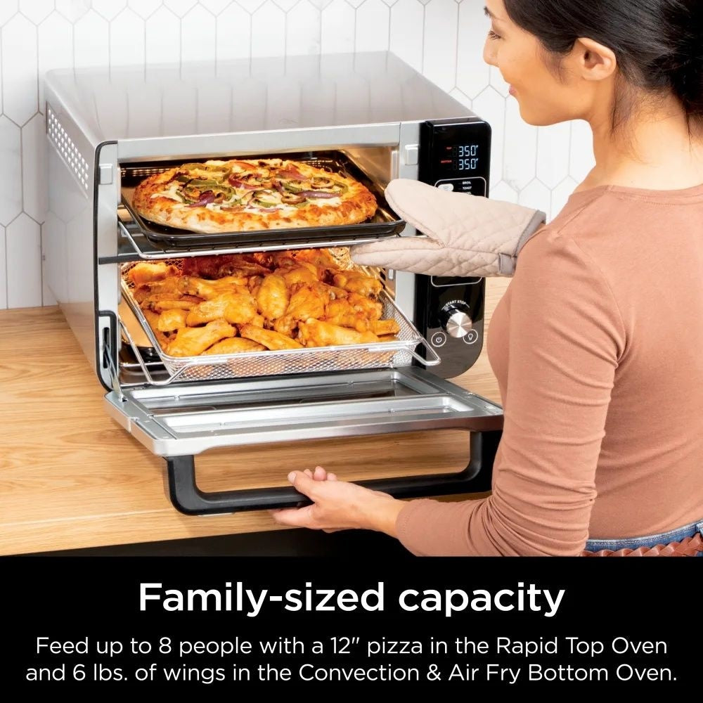 Double Door 12-in-1 Countertop Electric Convection Oven & Air Fryer with FLEXDOOR U8L5 - product image 2