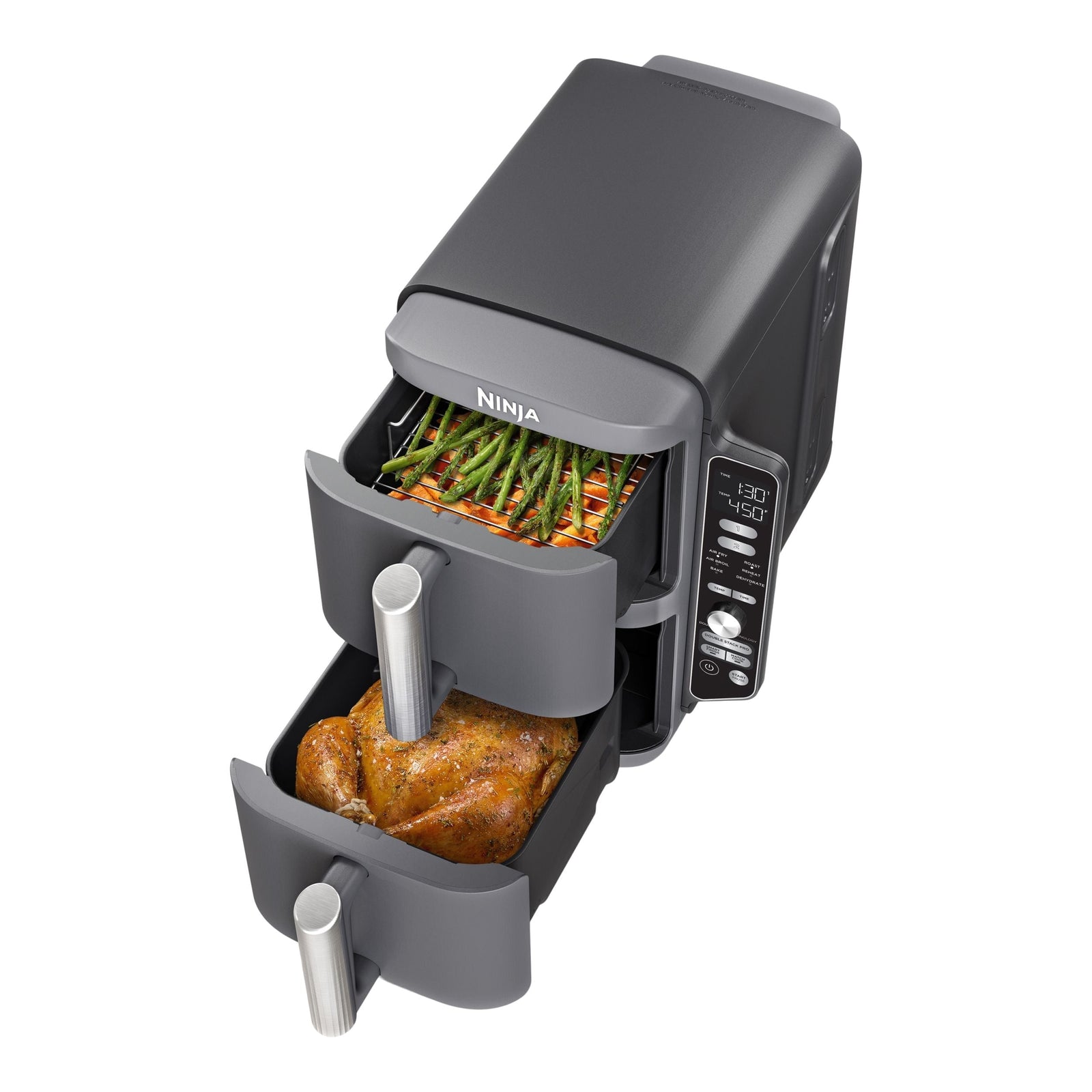 DoubleStack XL Multi-Rack Air Fryer with 2 Baskets & 6 Functions, 10-qt K5F1 - product image 2