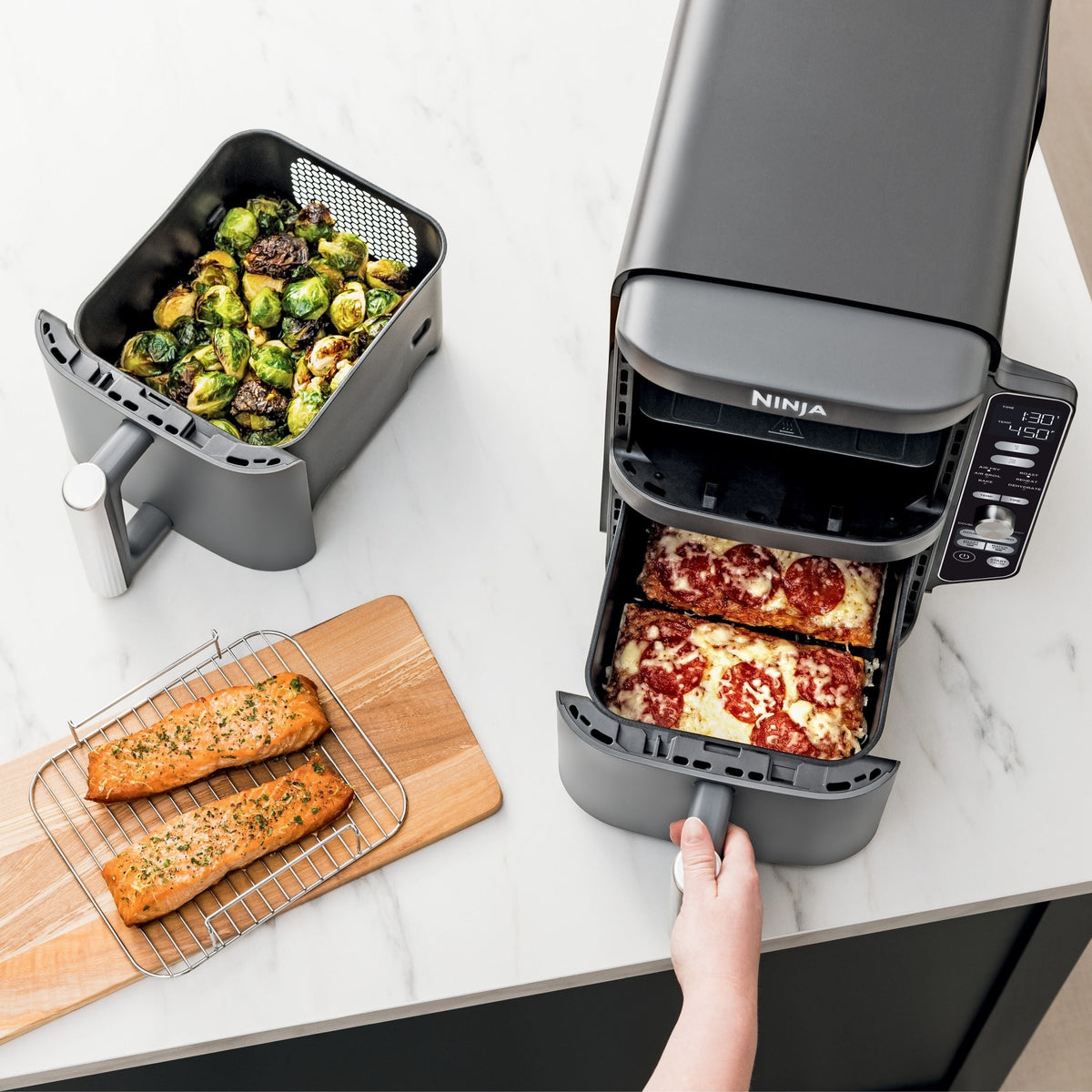 DoubleStack XL Multi-Rack Air Fryer with 2 Baskets & 6 Functions, 10-qt K5F1 - product image 7