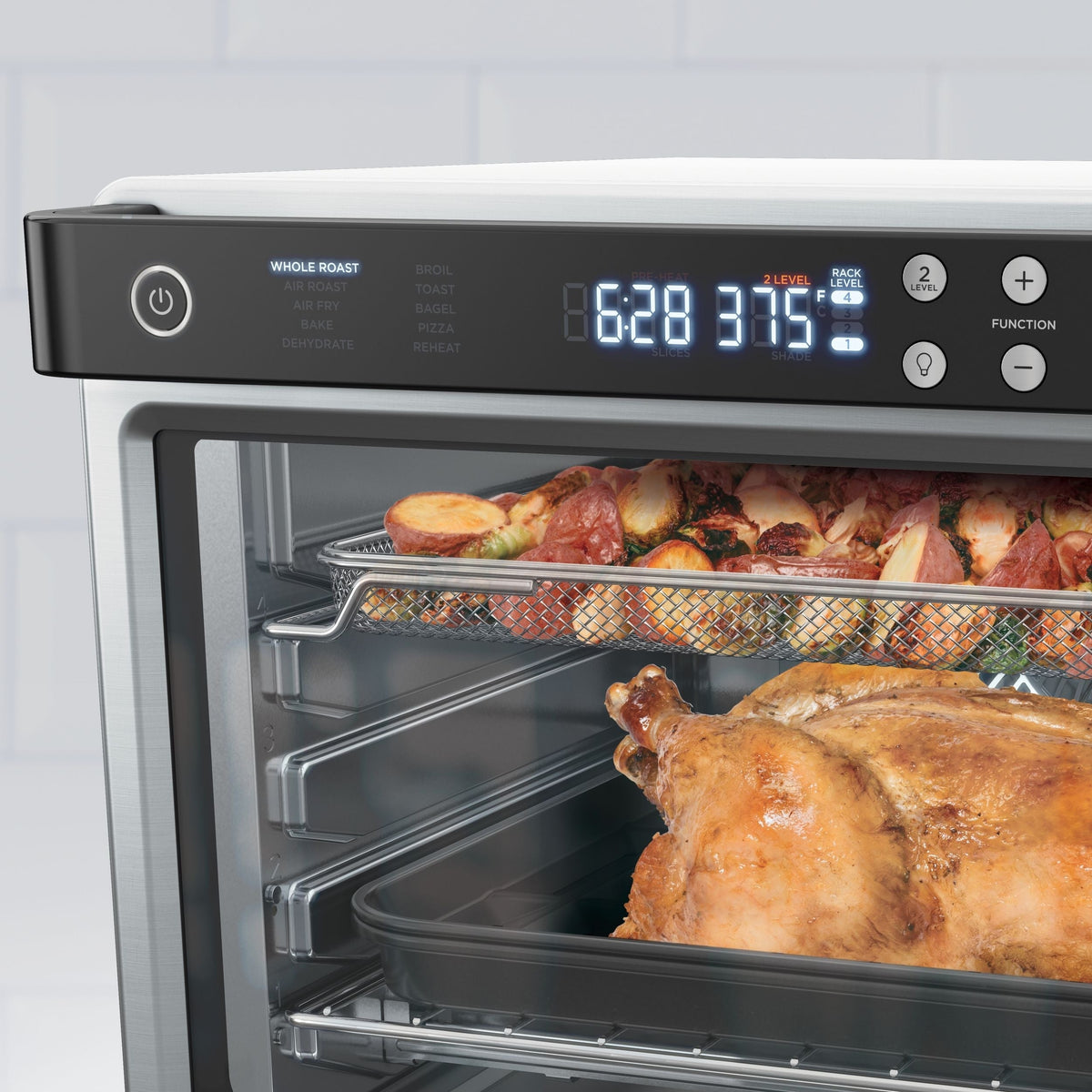 Foodi XL Pro Digital Convection Air Fryer Toaster Oven, with 10 Functions, Stainless Steel Y0B9 - product image 7