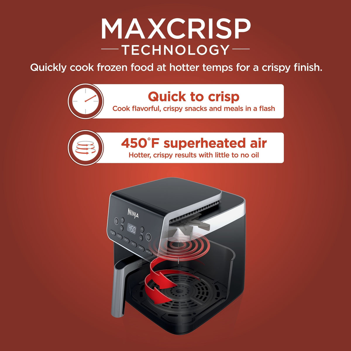 Pro XL 6-in-1 Air Fryer with Non-Stick Basket & Recipe Book, 6.5-qt X8N4 - product image 5