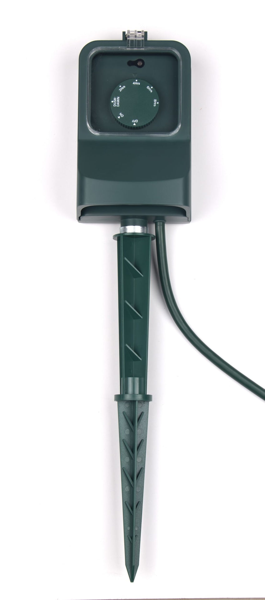 3-Outlet Outdoor Power Stake with 6-ft Cord and Timer, Green W3I6 - product image 1