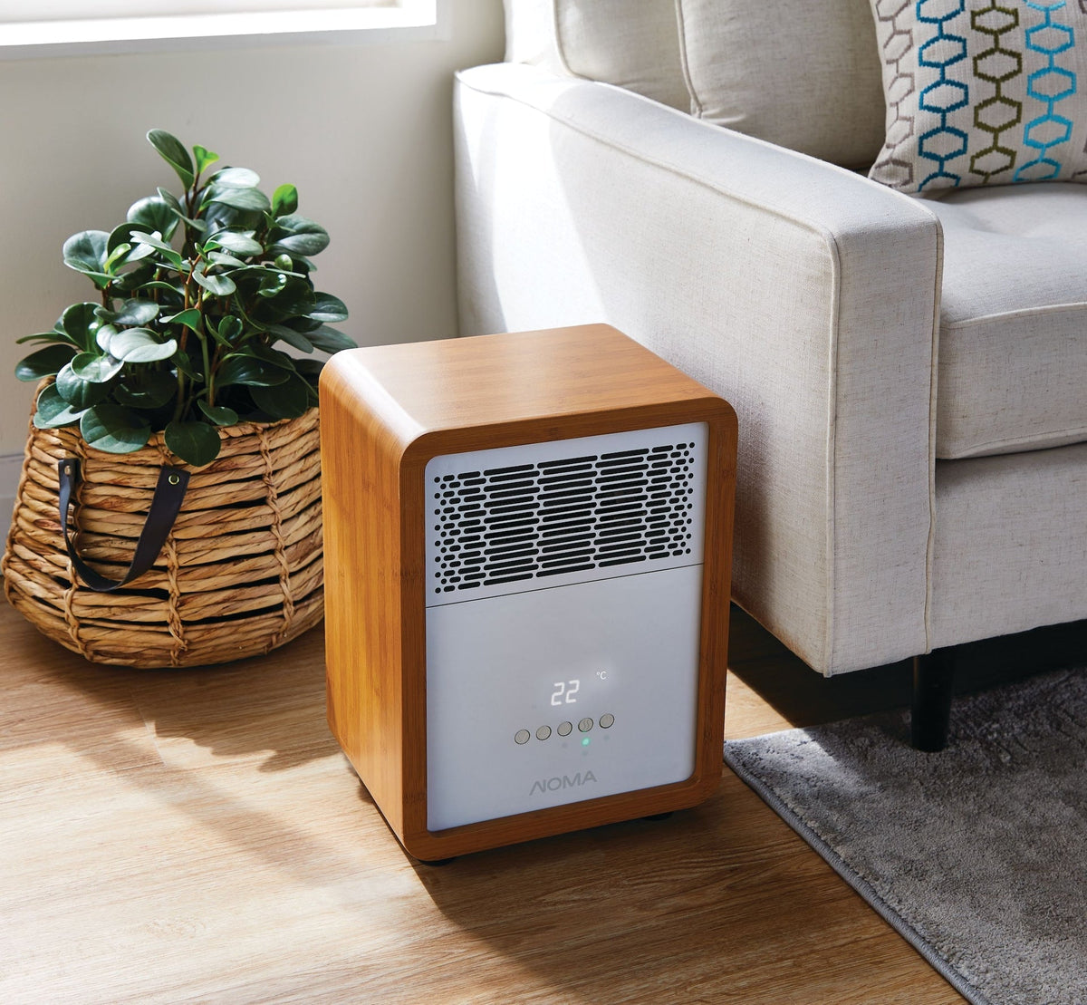 3-Setting Cabinet Heater with Child Lock, Quartz and Radiant Heating, Wood Grain Finish R4Y1 - product image 7