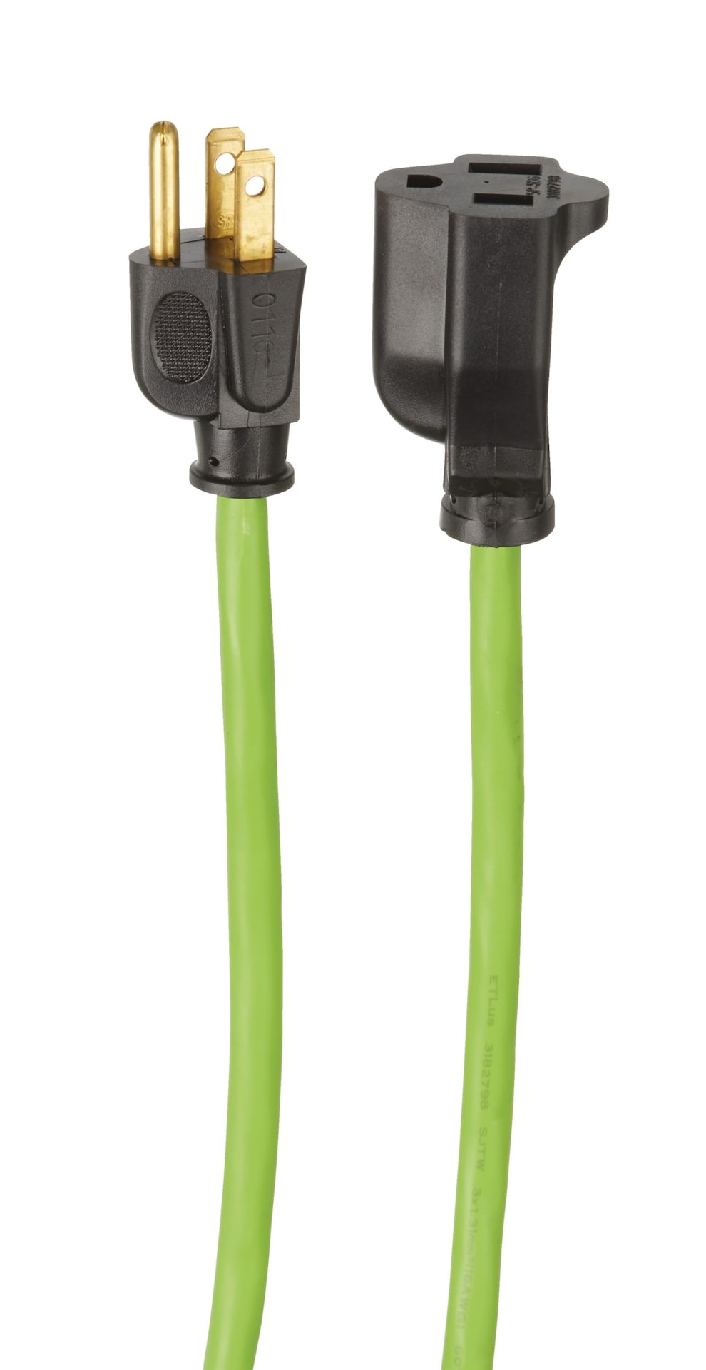 82-ft 16/3 Outdoor Extension Cord with Grounded Outlet, Lime Green T9O0 - product image 4
