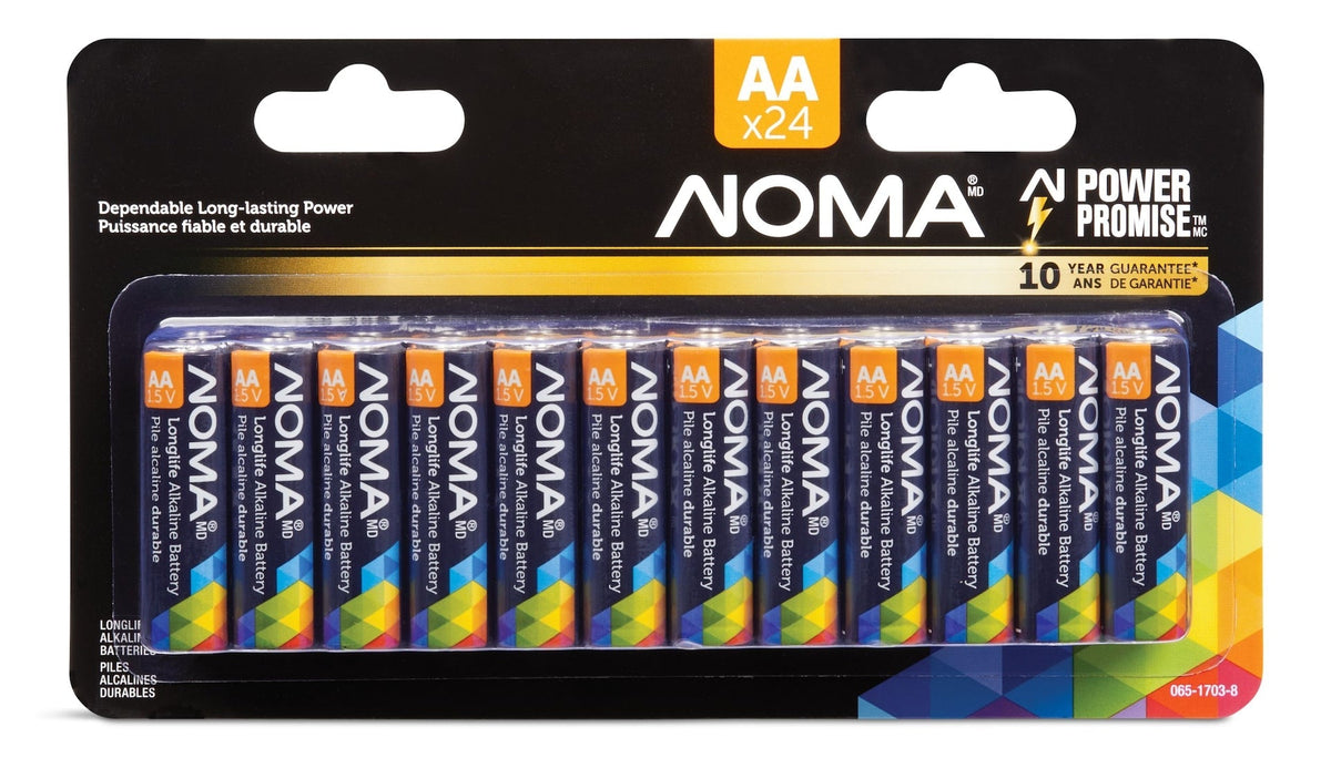 AA Alkaline Batteries, Long Lasting, All Purpose, 24-pk N0W6 - product image 1