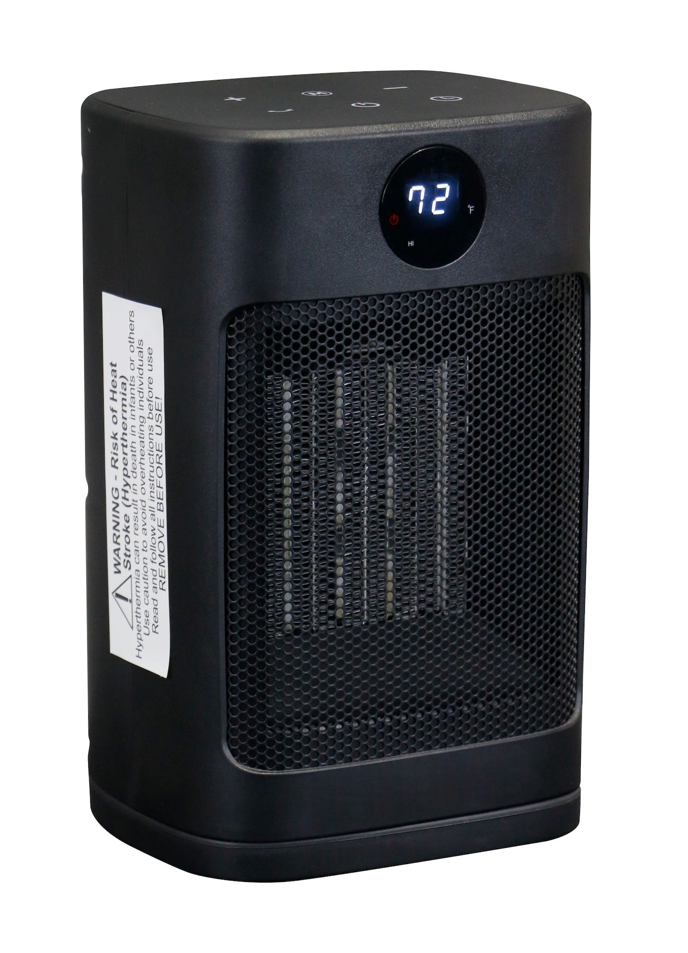Digital Electric Personal Ceramic Heater with Remote, 1500W, Black H0W9 - product image 2