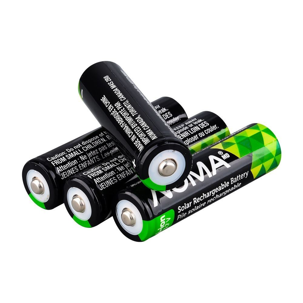 Li-ion 18650 2000mAh Rechargeable Batteries for Solar & Outdoor Lighting, 3.7V, 4-pk W1K9 - product image 1