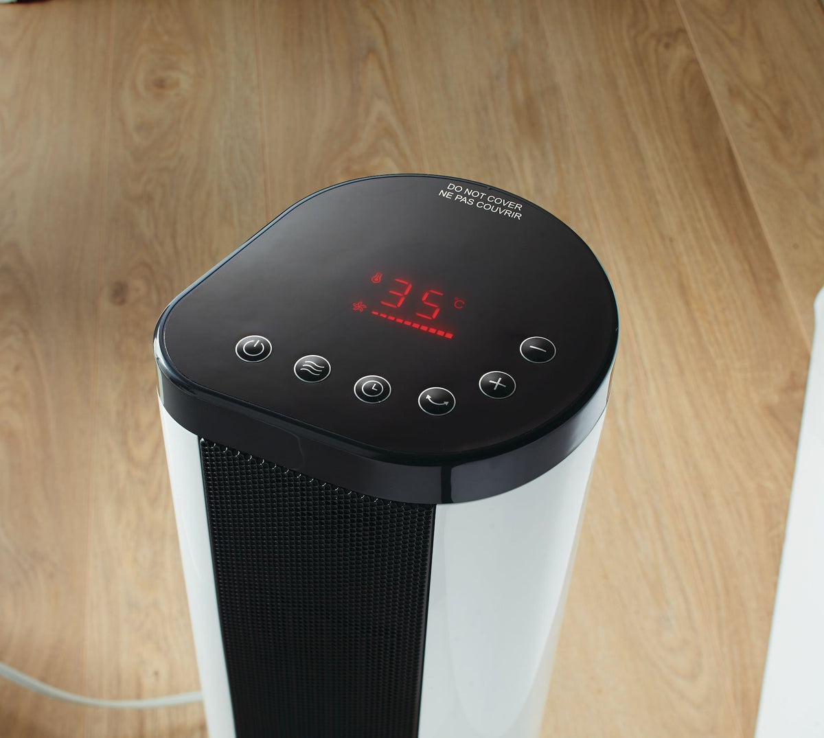 Oscillating Tower/Baseboard Heater withRemote Control & Thermostat, 1500W, White G8F3 - product image 8