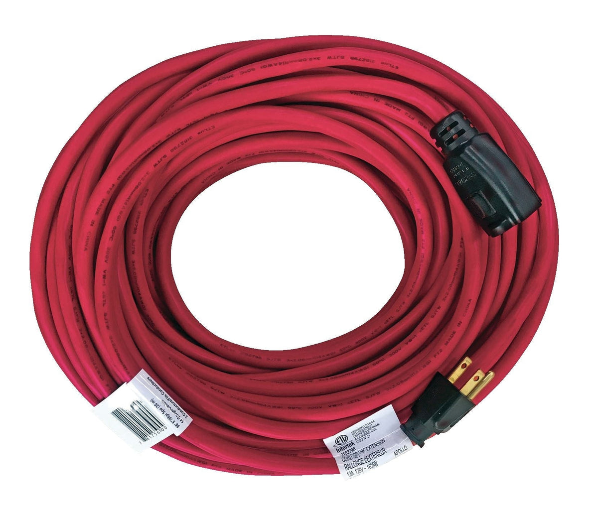 Outdoor Locking Extension Cord with Grounded Outlet, 98-ft 5-in, Red U5P7 - product image 1
