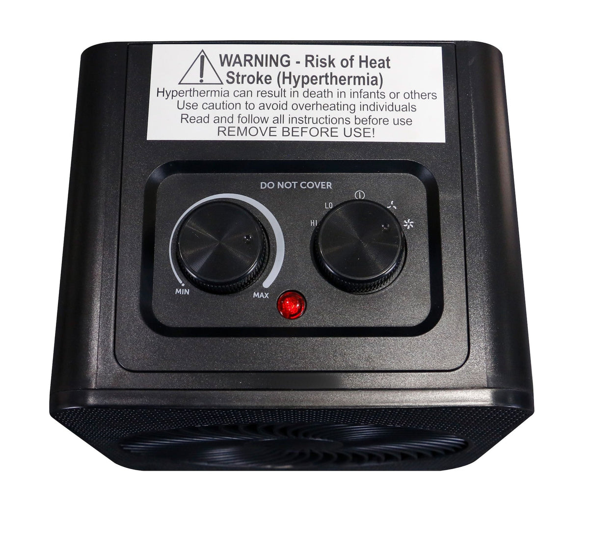 Portable 2-In-1 Personal Heater & Fan, 1500W, Black Z0W2 - product image 8
