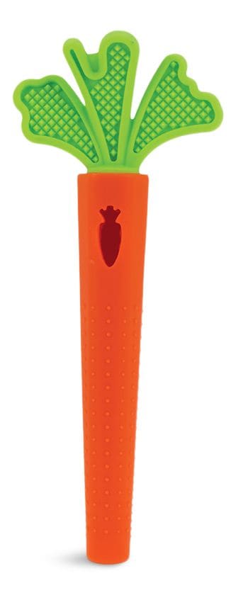 BPA-Free Hollow Silicone Sensory Carrot Teething Tube Y1D1 - product image 1