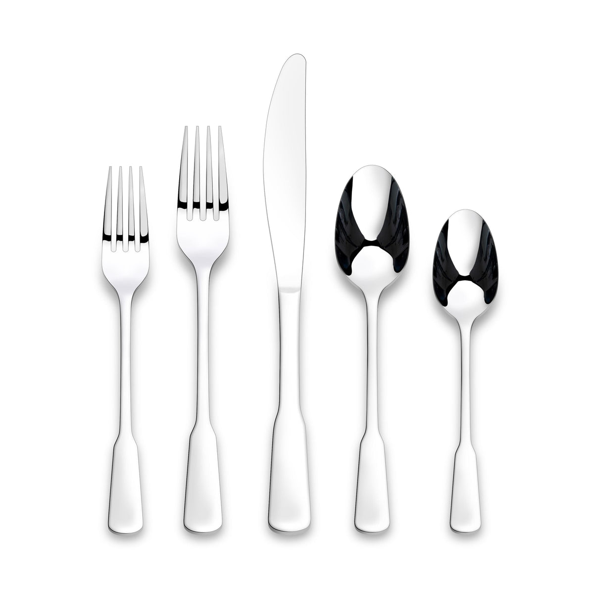 Morell Modern Paddle Mirror Finish Stainless Steel Flatware Set, Serves, 20-pc U0Q5 - product image 1