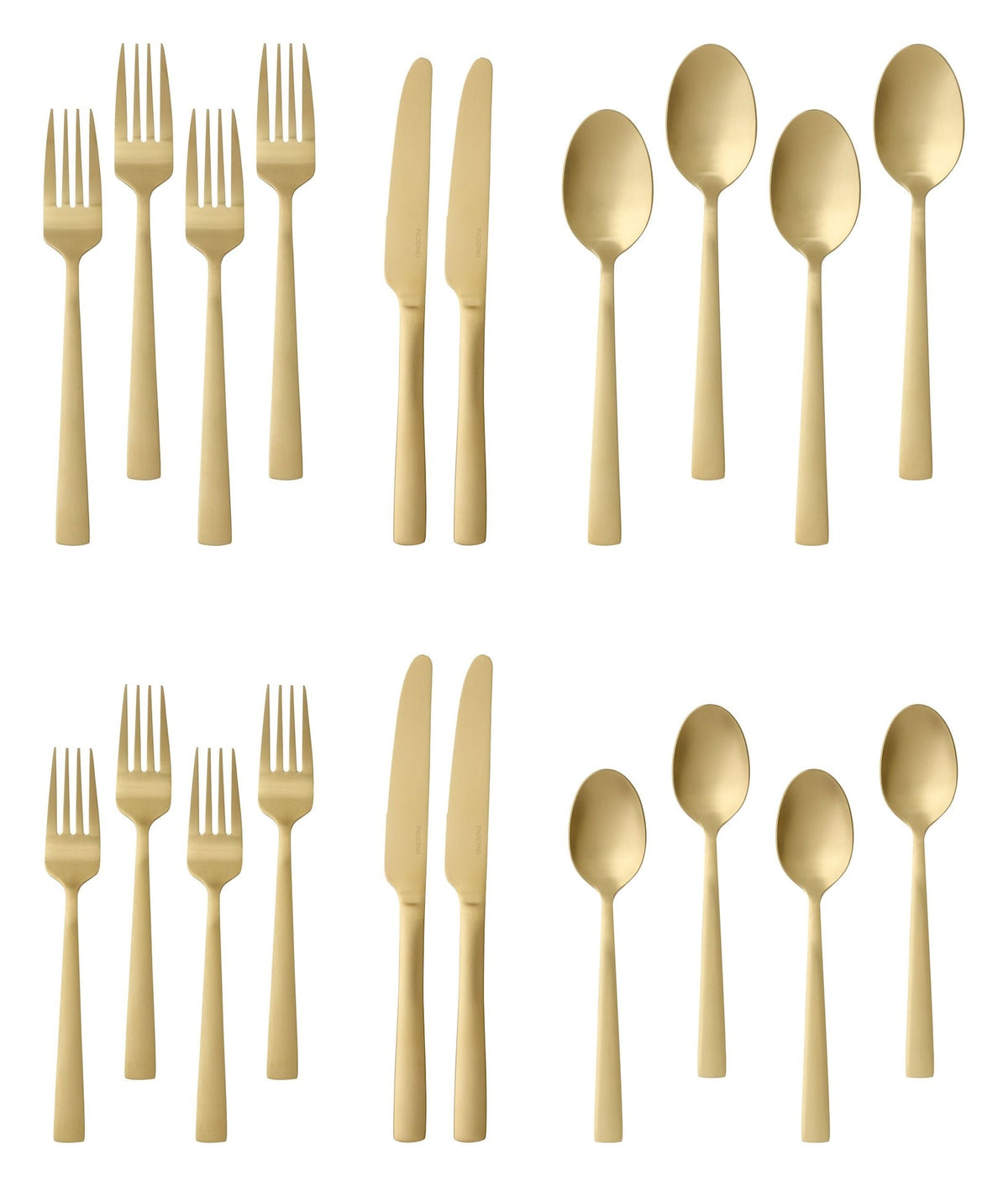 Summerside Champagne Matte Stainless Steel Flatware Set, Serves 4, 20-pc E1R6 - product image 3