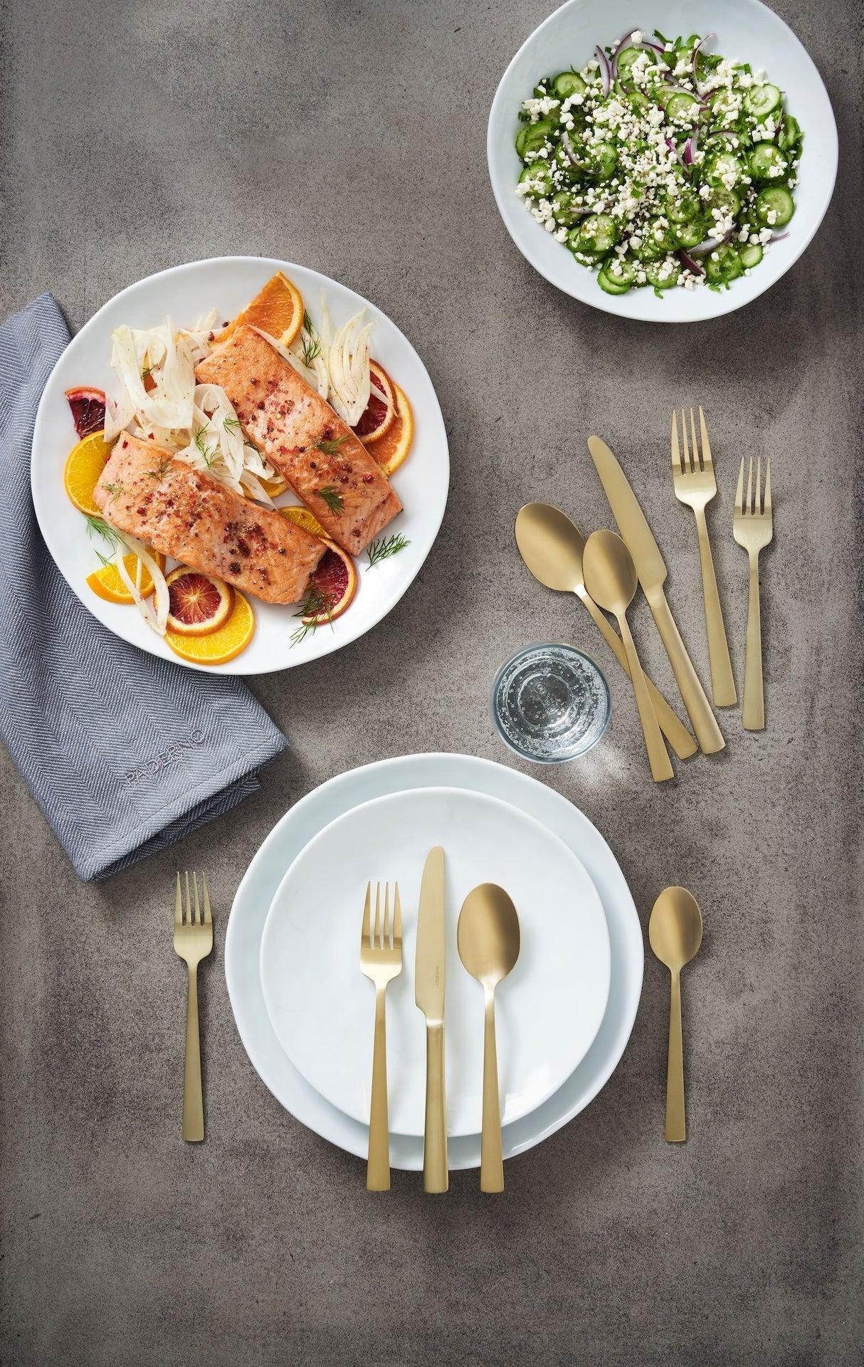 Summerside Champagne Matte Stainless Steel Flatware Set, Serves 4, 20-pc L7R4 - product image 5