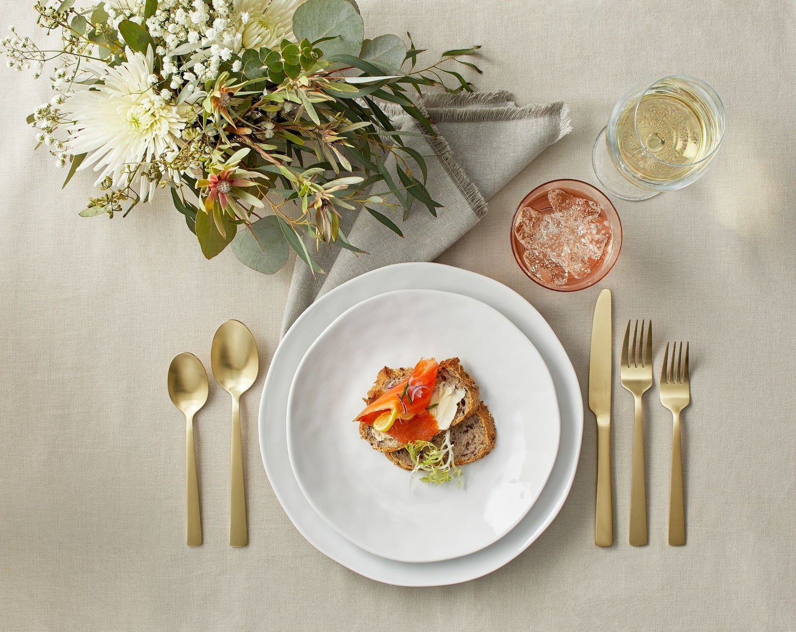 Summerside Champagne Matte Stainless Steel Flatware Set, Serves 4, 20-pc E1R6 - product image 6