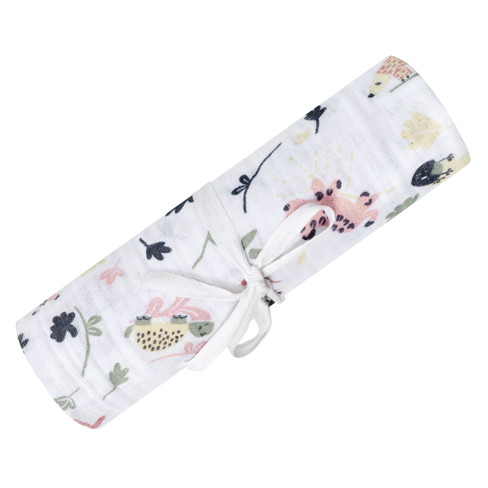 Cotton Muslin Baby Swaddle Blanket, Jungle Lotus D9Z7 - product image 1