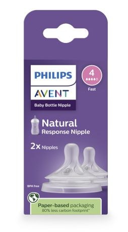 Response Nipple Flow 4 for 3M+, 2-pk P2F6 - product image 1
