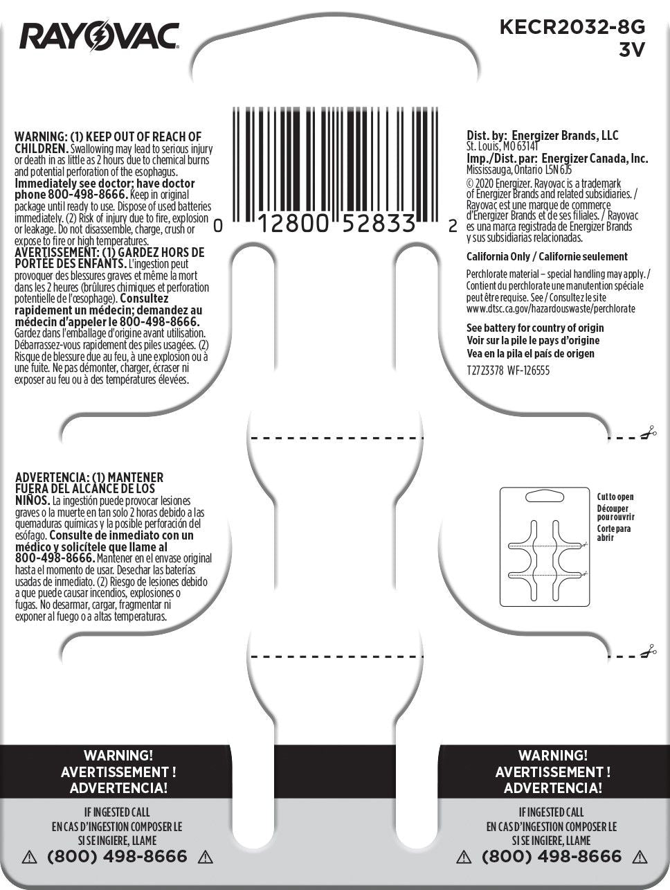 CR2032 Lithium Coin Batteries, 8-ct R2G1 - product image 2