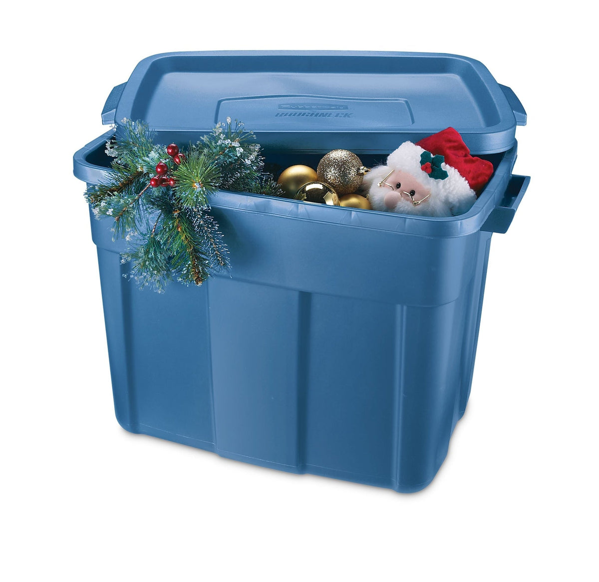 Roughneck Stackable Storage Box with Lid, 68-L, Blue Q9O6 - product image 4