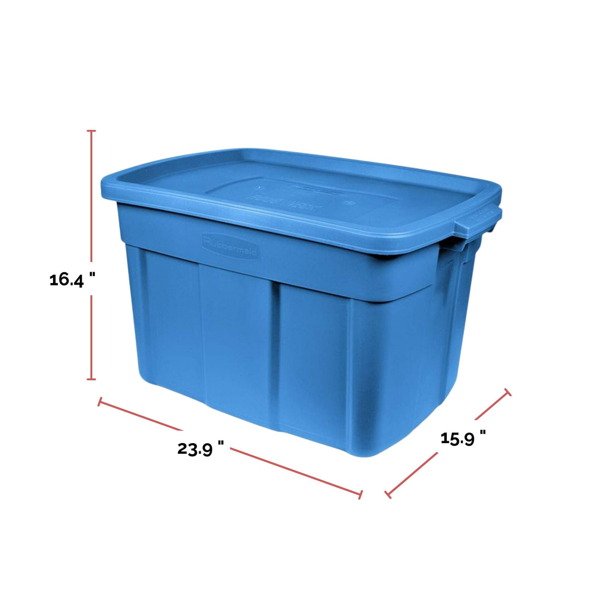 Roughneck Stackable Storage Box with Lid, 68-L, Blue Q9O6 - product image 6