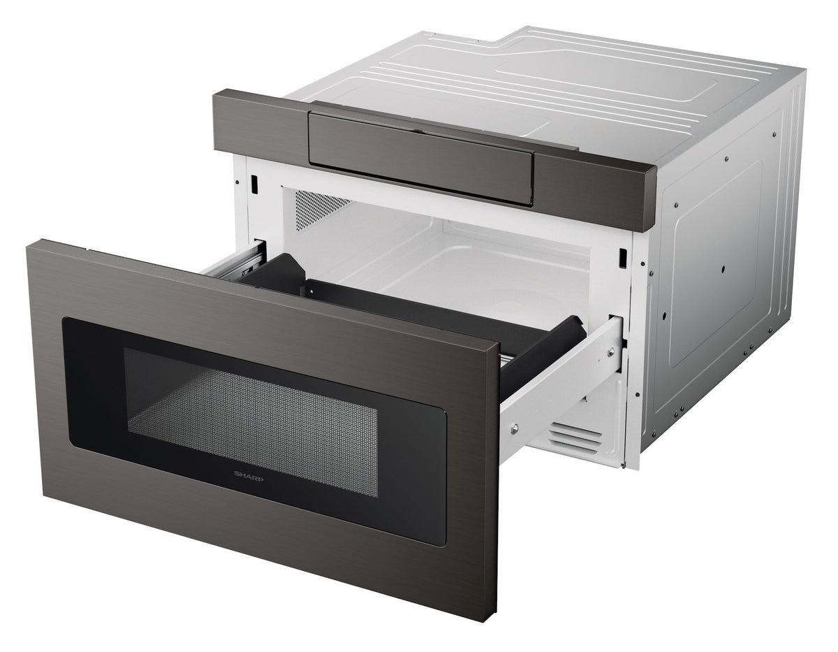 Black Stainless Steel Microwave Drawer Oven, 24-in E8E6 - product image 2