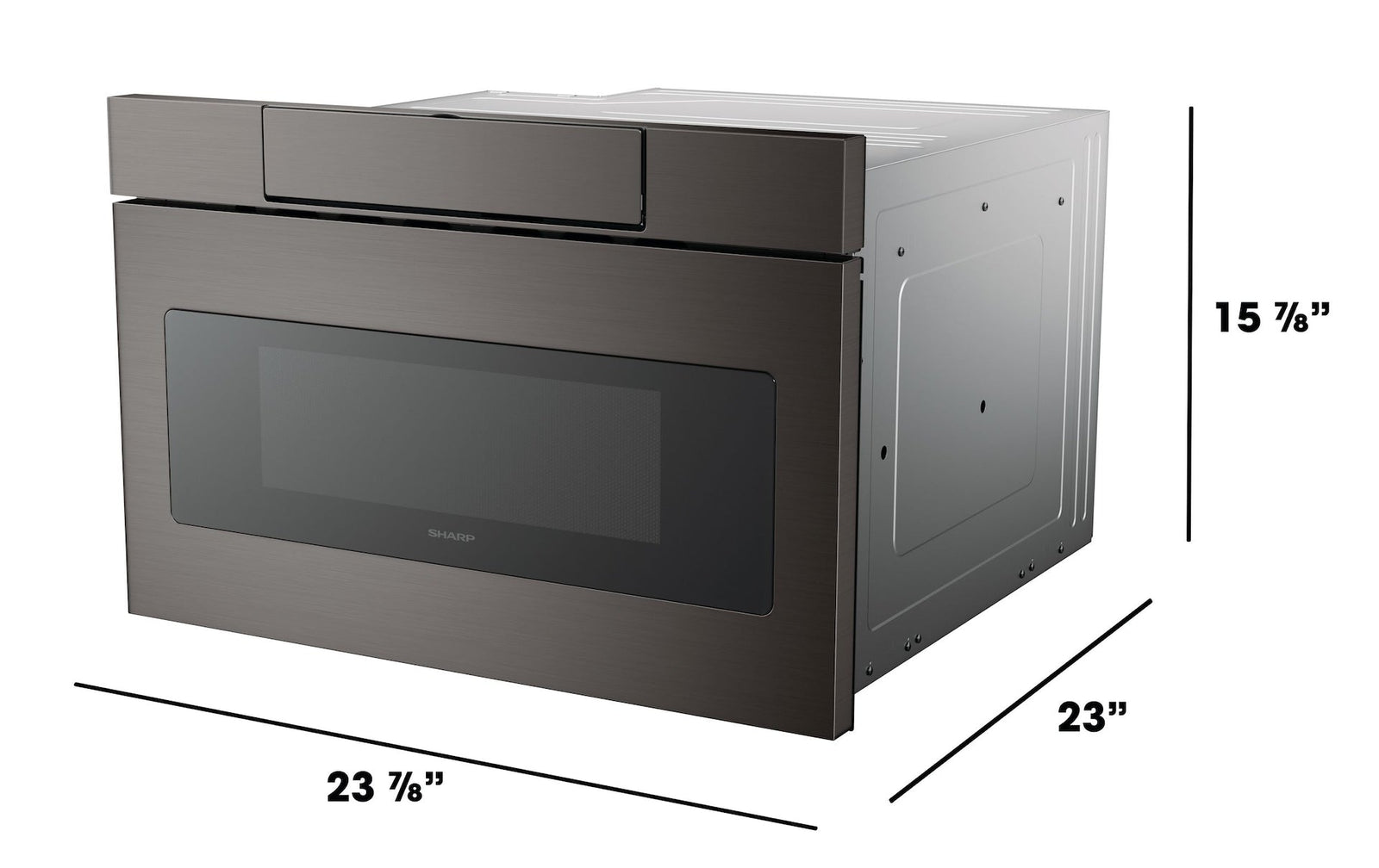 Black Stainless Steel Microwave Drawer Oven, 24-in E8E6 - product image 7