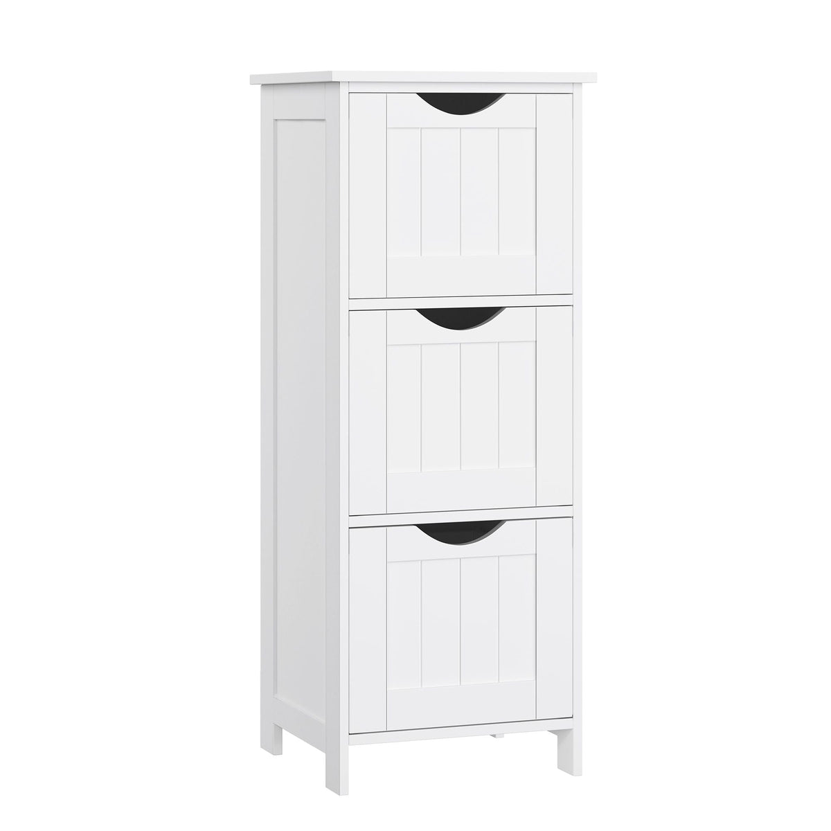 Home White Freestanding Cabinet with 3 Drawers Z3I6 - product image 1