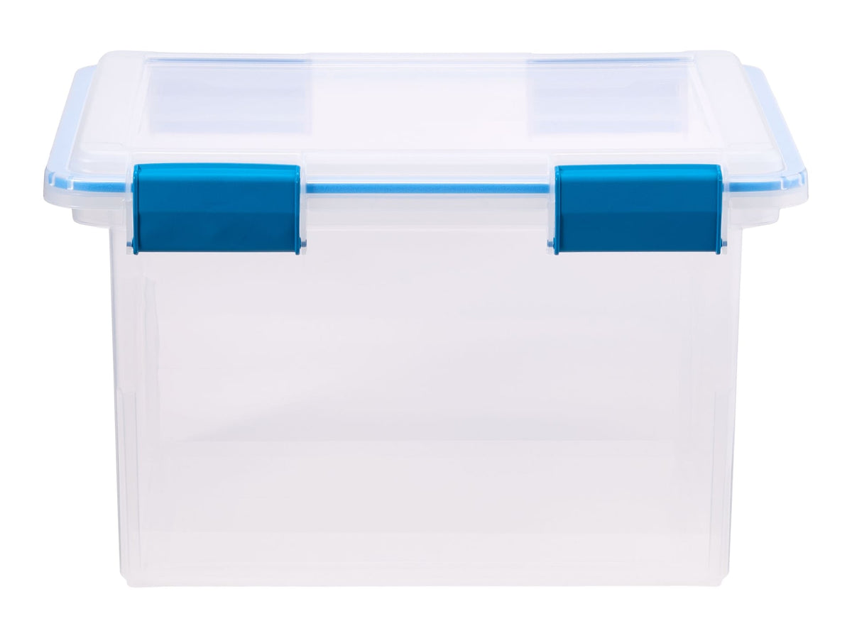 Clear Storage Box with Gasketed Lid, 30-L U5W3 - product image 1