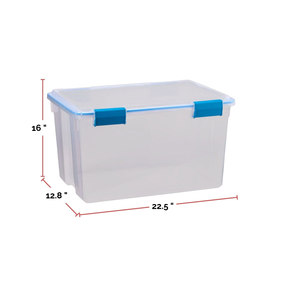 Clear Storage Box with Gasketed Lid, 51-L Z6D3 - product image 4