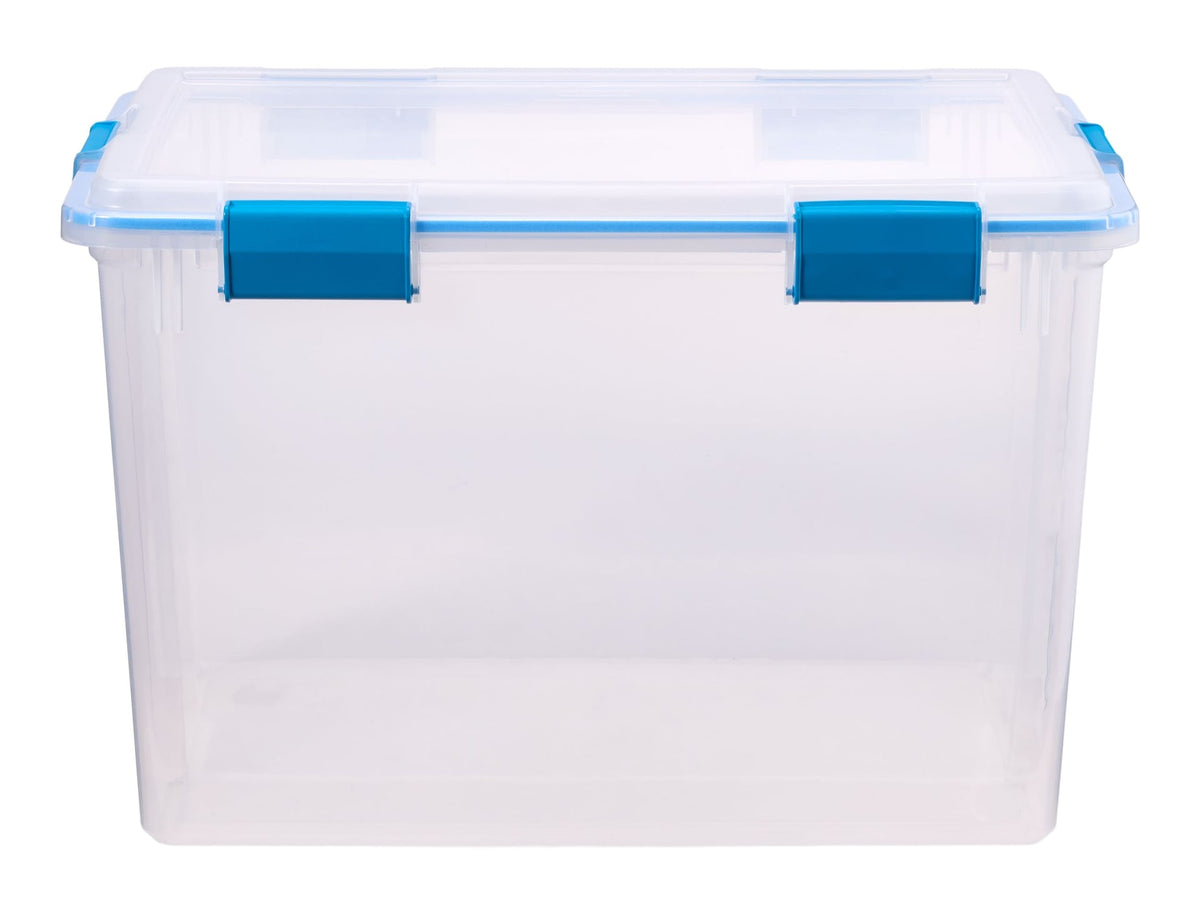 Clear Storage Box with Gasketed Lid, 76-L B9Q2 - product image 1
