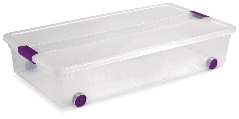 ClearView Latch Wheeled Underbed Storage Box, 57-L B3U9 - product image 1