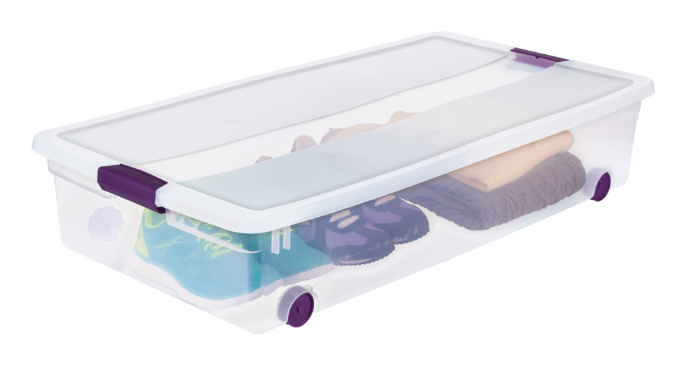 ClearView Latch Wheeled Underbed Storage Box, 57-L B3U9 - product image 2