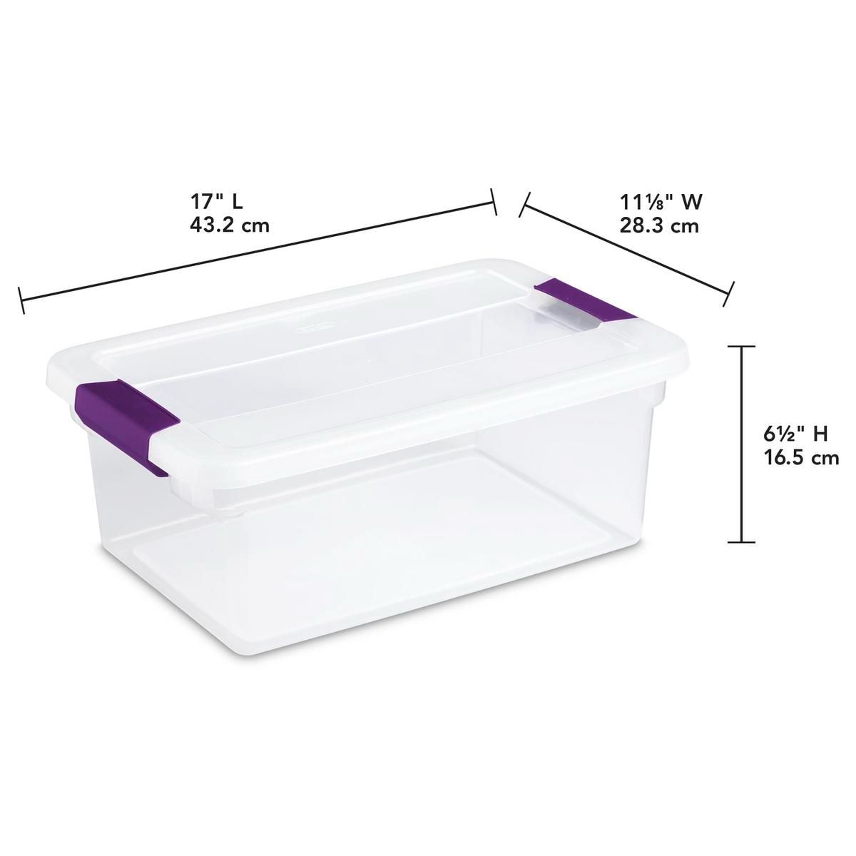 ClearView Storage Box with Latched Lid, 14-L T2Z9 - product image 6