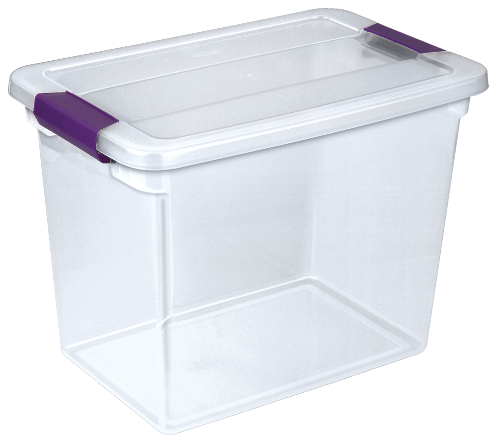 ClearView Storage Box with Latched Lid, 26-L P9Z7 - product image 1