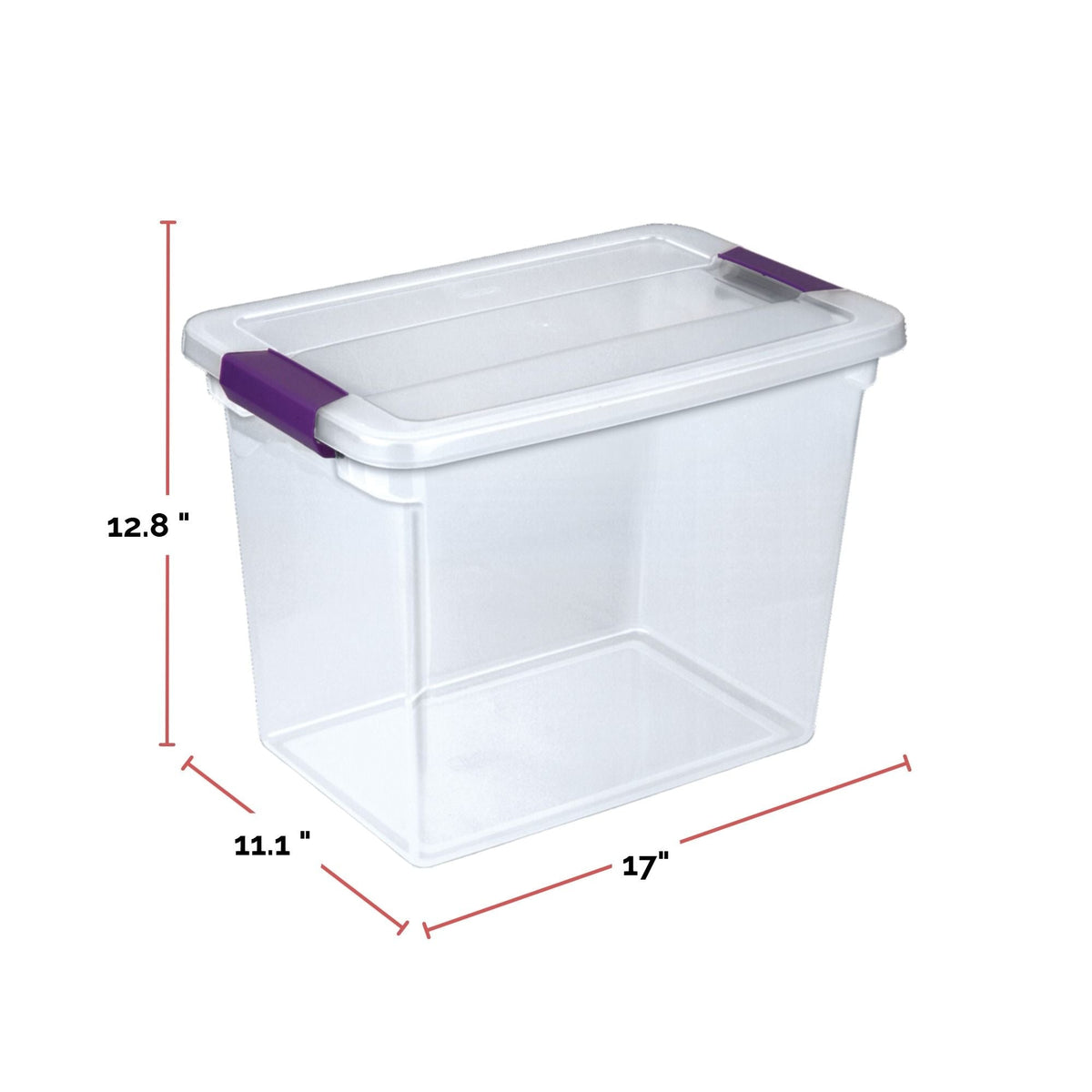 ClearView Storage Box with Latched Lid, 26-L P9Z7 - product image 3