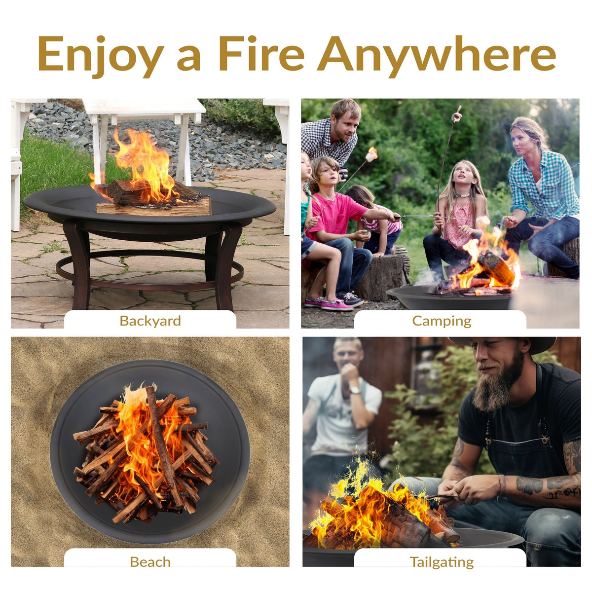 Decor Replacement Fire Pit Bowl, Black, 32-in Y3K6 - product image 3
