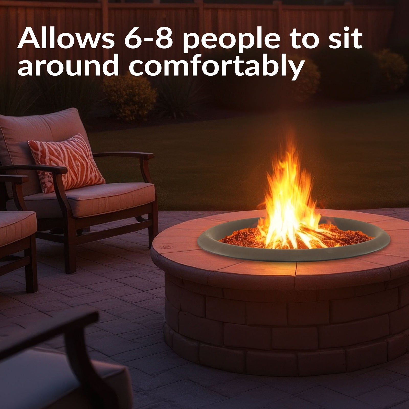Decor Replacement Fire Pit Bowl, Black, 32-in Y3K6 - product image 5