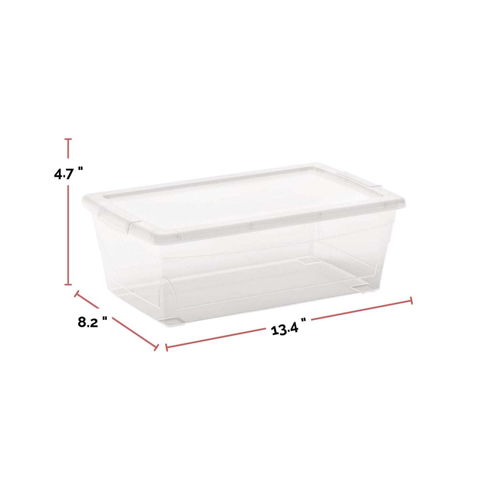type A Clarity Transparent Storage Box with Lid, 6-L E6L5 - product image 3