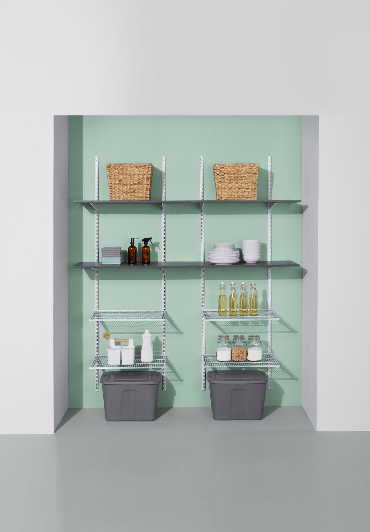 type A Floating Wall Shelf Board, Black Slate, 16 x 35-in Z4M4 - product image 3